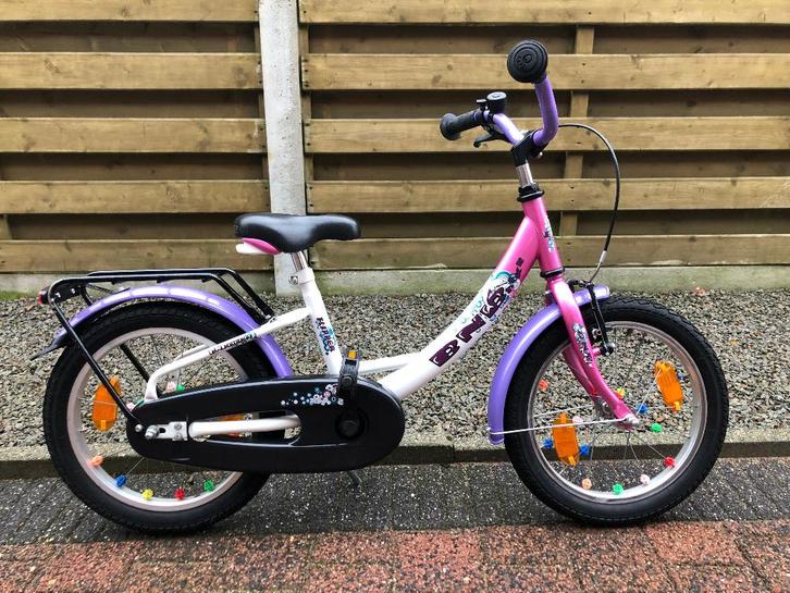 Meisjesfiets BNB Bike 16 inch in heel goede staat, Fietsen en Brommers, Fietsen | Meisjes, Zo goed als nieuw, 16 inch, Handrem