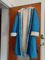 Lange warme jas maat 40-42, Kleding | Dames, Jassen | Winter, Blauw, Maat 42/44 (L), Ophalen of Verzenden, Gedragen