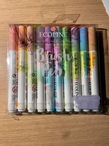 NIEUW! Talens Ecoline Brush Pens Pastelkleuren beschikbaar voor biedingen