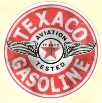 Texaco Aviation Gasoline sticker #13 disponible aux enchères