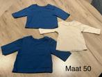 3 longsleeves (maat 50), Kinderen en Baby's, Babykleding | Maat 50, Ophalen of Verzenden, Zo goed als nieuw