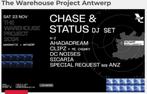 2 comfort tickets voor The warehouse project antwerp, Tickets en Kaartjes, Twee personen, November