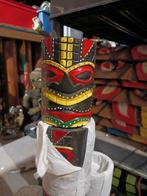 pot à crayons tiki 20 cm en bois d albesia, Ophalen of Verzenden