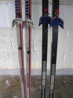 Lot de 2 paires de Ski de Fond+ 4 Bâtons, Stokken, Ophalen of Verzenden, Fischer, Gebruikt
