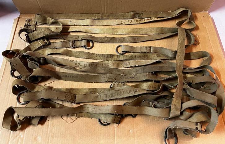 WO2 - Straps voor de Britse Lightweight Assault Gas Mask Bag, Collections, Objets militaires | Seconde Guerre mondiale, Armée de terre