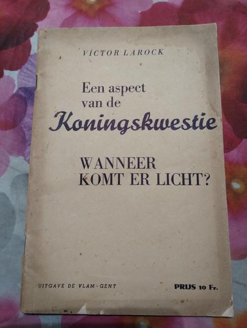 De Koningskwestie, Livres, Histoire nationale, Utilisé, 20e siècle ou après, Enlèvement ou Envoi