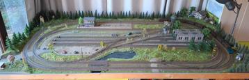 Extreem gedetailleerde 3-rail treinbaan. beschikbaar voor biedingen
