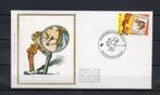 Année 1988 :  FDC 2302 soie - Spirou - Obli. Maasmechelen, Postzegels en Munten, Postzegels | Europa | België, Ophalen of Verzenden