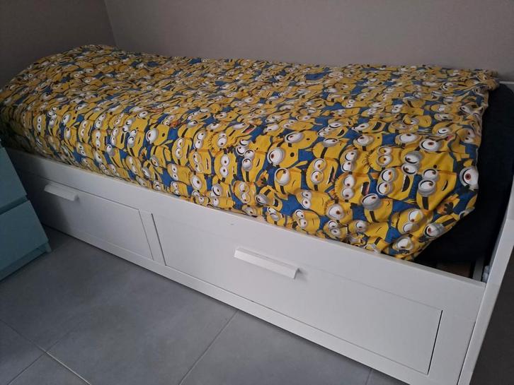 Eenpersoonbed, Kinderen en Baby's, Kinderkamer | Bedden, Zo goed als nieuw, Ophalen
