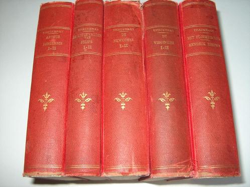 William Makepeace Thackeray's Werken - 5 dl - Elsevier 1870, Antiek en Kunst, Antiek | Boeken en Manuscripten, Ophalen of Verzenden