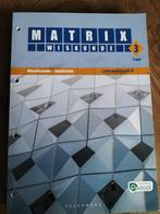 Wiskunde matrix 3, Boeken, Schoolboeken, Nieuw, ASO, Wiskunde B, Ophalen of Verzenden