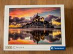 Puzzel clementoni mont saint michel 1000 stuks, Ophalen of Verzenden, Zo goed als nieuw, Legpuzzel