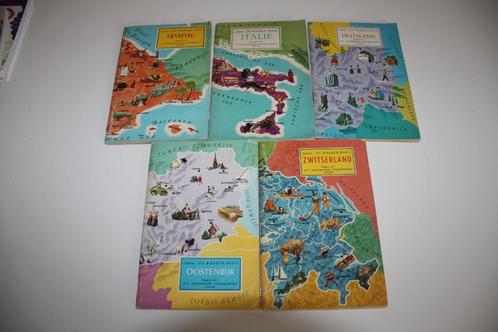 Retro reisgidsen 1960 - 1964 * 5 stuks, Boeken, Reisgidsen, Gelezen, Reisgids of -boek, Europa, Ophalen of Verzenden