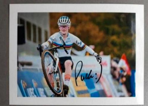 Gesigneerde foto van Puck Pieterse., Sport en Fitness, Wielrennen, Nieuw, Verzenden