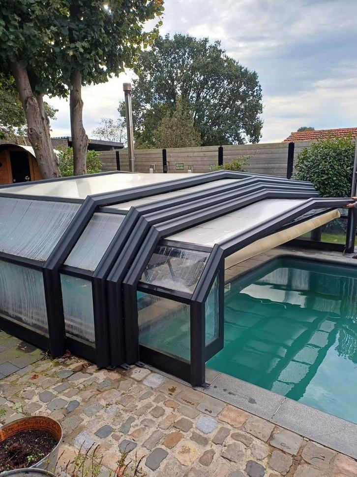 Zwembadoverkapping, Tuin en Terras, Zwembad-toebehoren, Zo goed als nieuw, Ophalen