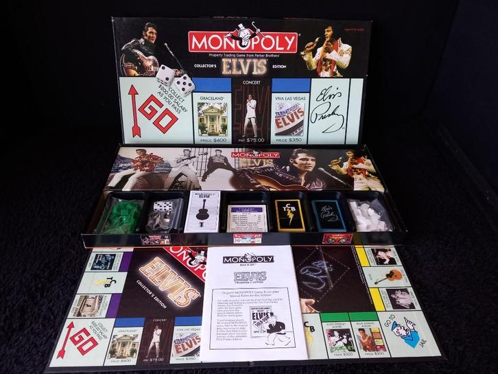STOPZETTING VERZAMELING Monopoly Elvis, Hobby en Vrije tijd, Gezelschapsspellen | Bordspellen, Gebruikt, Ophalen of Verzenden