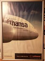 2 posters encadrés Lufthansa et Austrian 85 x 60, Enlèvement, Utilisé