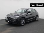 Alfa Romeo Stelvio 2.2 D 160 Super SUNROOF/PANO | LED | NAVI, Auto's, Alfa Romeo, Gebruikt, 4 cilinders, Zwart, Bedrijf