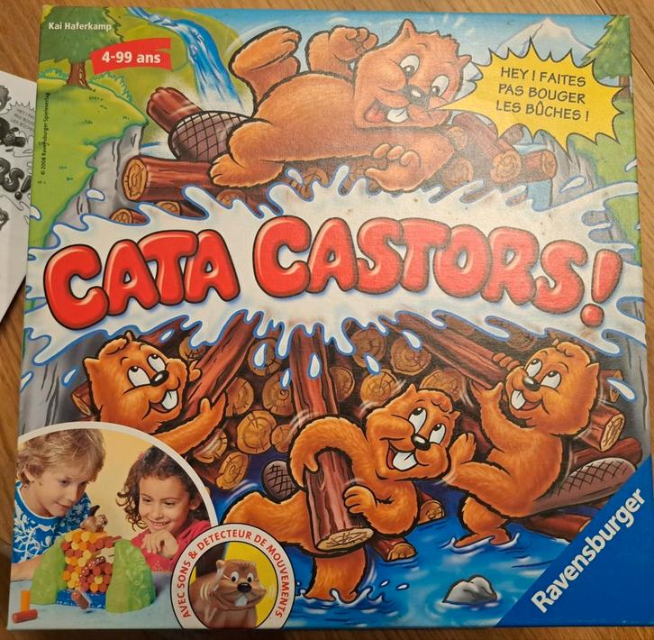 Cata castors,  de 4 à 99 ans, comme neuf., Hobby en Vrije tijd, Gezelschapsspellen | Bordspellen, Zo goed als nieuw, Ophalen