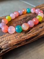 Bracelet perlé en agate multicolore, Enlèvement ou Envoi, Neuf