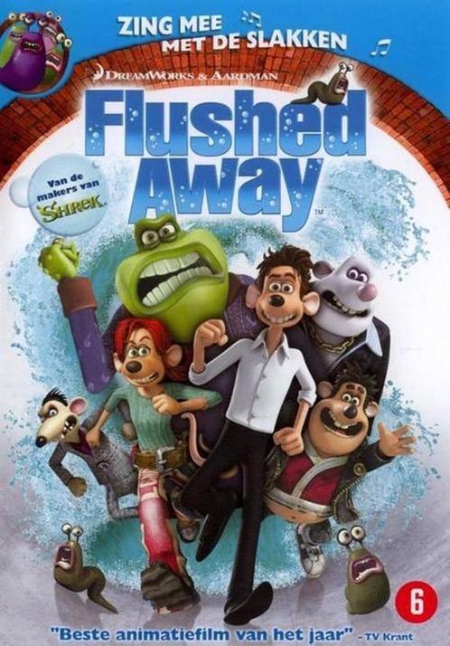 DVD Dreamworks - zing mee met de slakken*- FLUSHED AWAY, Cd's en Dvd's, Dvd's | Kinderen en Jeugd, Ophalen of Verzenden