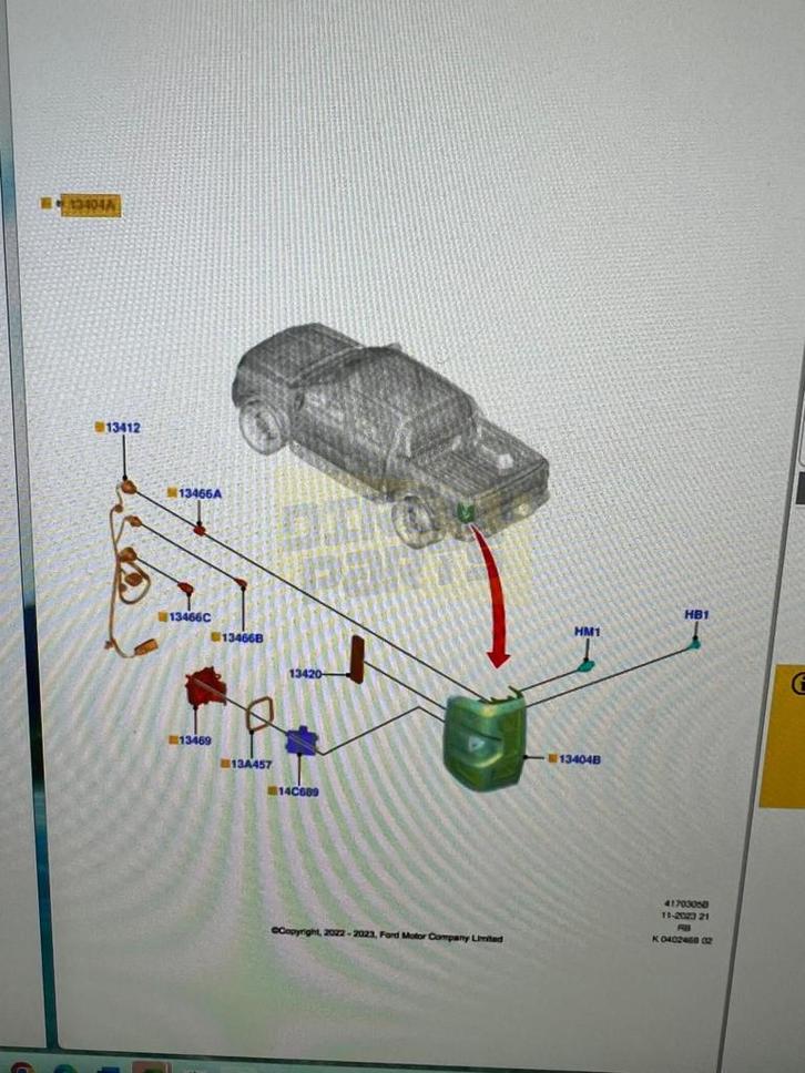 Ford Ranger (2/23-) achterlicht Rechts Origineel 2762498, Auto-onderdelen, Verlichting, Ford, Nieuw, Verzenden
