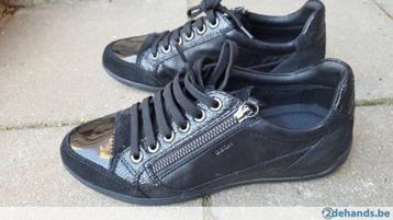Zwarte geox lederen sneaker, Geox, Enlèvement ou Envoi, Sneakers et Baskets, Comme neuf