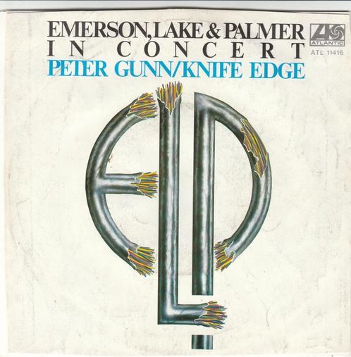 45T: Emerson, Lake & Palmer in concert: Peter Gunn   Rock, CD & DVD, Vinyles Singles, Utilisé, Single, Rock et Metal, 7 pouces