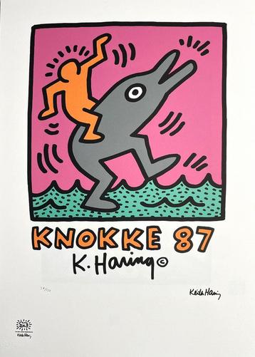 Prachtige Lithografie + certificaat • Keith Haring # /150 beschikbaar voor biedingen