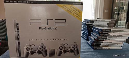Playstation 2 Silver Edition (boxed) excl. Spelletjes, Games en Spelcomputers, Games | Sony PlayStation 2, Zo goed als nieuw, Ophalen of Verzenden