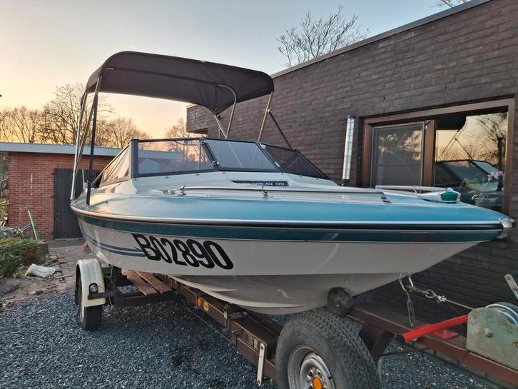 Fletcher arrowbeau t170 Bravo, Sports nautiques & Bateaux, Speedboat, Utilisé, 3 à 6 mètres, Essence, 70 à 120 ch, Polyester, Moteur hors-bord