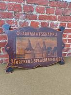 Reclamebord van beschilderd hout Gent 1927, Verzamelen, Ophalen of Verzenden