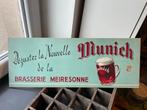 Reclamebord munick meiresonne, Verzamelen, Ophalen of Verzenden, Zo goed als nieuw, Reclamebord