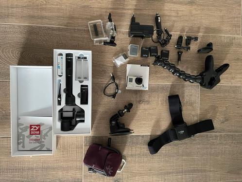 Go Pro Hero 3+ met toebehoren, Audio, Tv en Foto, Actiecamera's, Zo goed als nieuw, Ophalen