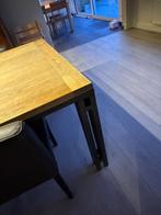mooie eettafel in hout ( gekocht bij Idee in Bornem), 100 à 150 cm, Enlèvement, Utilisé, Chêne