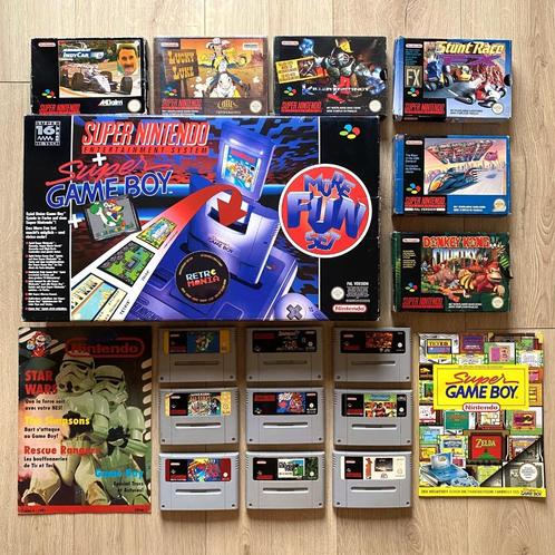 Console Super Nintendo + Jeux, Games en Spelcomputers, Games | Nintendo Super NES, Zo goed als nieuw, Ophalen of Verzenden