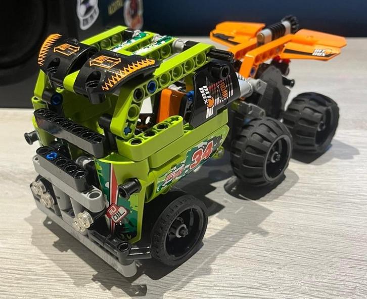 167. Lego Technic #42027+42026 : 2 in 1 set, Kinderen en Baby's, Speelgoed | Duplo en Lego, Zo goed als nieuw, Lego, Complete set
