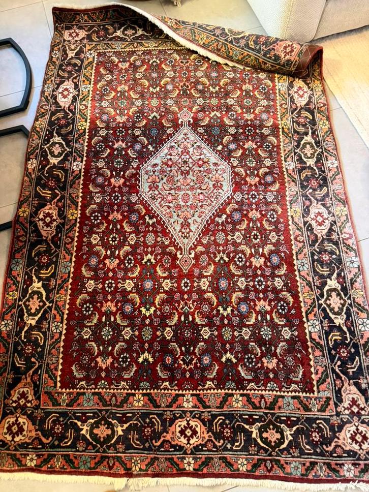 Bijar tapijt, Huis en Inrichting, Stoffering | Tapijten en Vloerkleden, Zo goed als nieuw, Rood, Ophalen