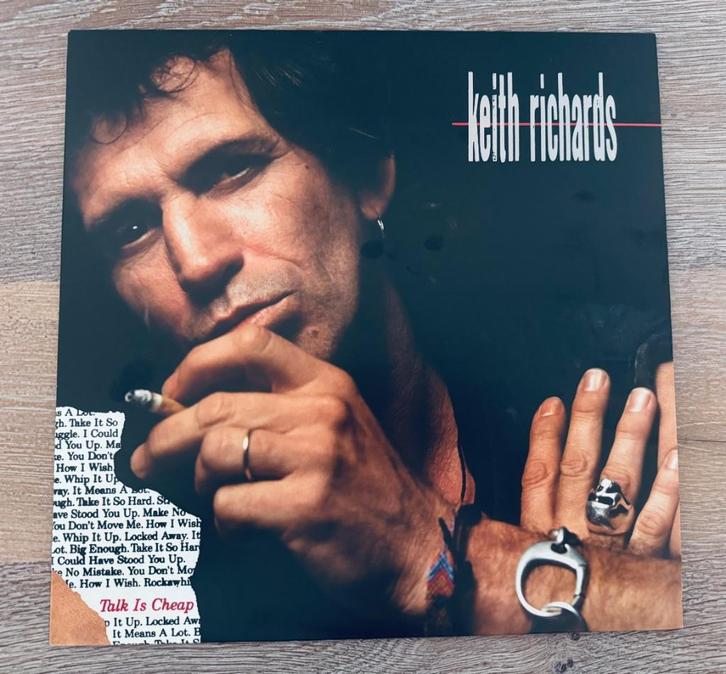 KEITH RICHARDS - TALK IS CHEAP (LP)(BLACK VINYL), Cd's en Dvd's, Vinyl | Rock, Zo goed als nieuw, Poprock, Ophalen of Verzenden