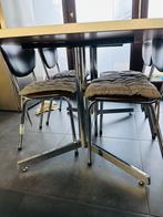 Eettafel en stoelen, Huis en Inrichting, Tafels | Eettafels, Ophalen, Zo goed als nieuw