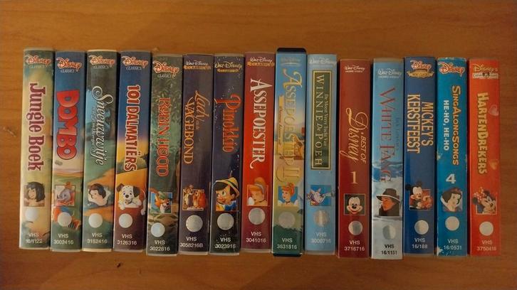 15 videocassettes Disney, Cd's en Dvd's, VHS | Kinderen en Jeugd, Gebruikt, Tekenfilms en Animatie, Tekenfilm, Alle leeftijden