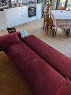 Canapé 3 places convertible clic-clac velours Bordeaux, Maison & Meubles, Canapés | Sofas & Chaises Longues, Enlèvement, Comme neuf