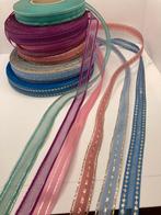 LINT DIVERSE KLEUREN MET GLITTER RANDEN 20 MM NIEUW, Enlèvement ou Envoi, Neuf, Ruban, Bande ou Élastique