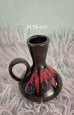 Retro vaasje Made in België/Bree 't moleken H. 15 cm, Ophalen