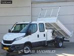 Iveco Daily 35C16 3.0L Open Laadbak Dubbel Cabine met Kist 3, Auto's, Bestelwagens en Lichte vracht, Stof, Gebruikt, Euro 6, 4 cilinders