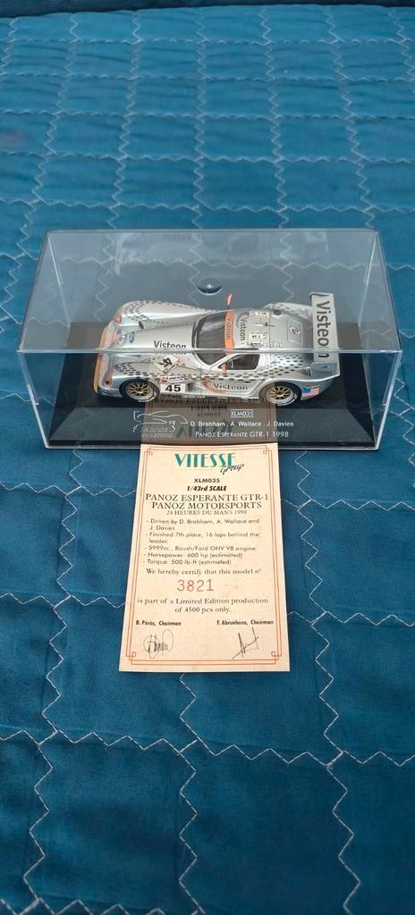 Panoz Esperante GTR-1 24 uur per dag van de week 1998, Hobby en Vrije tijd, Modelauto's | 1:43, Gebruikt, Auto, Overige merken
