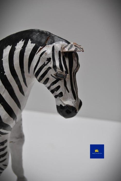 Vintage stel Zebra's leder, Antiquités & Art, Art | Objets design, Enlèvement ou Envoi