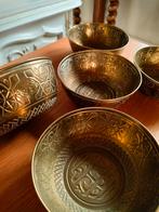 Set van 5 vintage oosterse schaaltjes, Ophalen of Verzenden