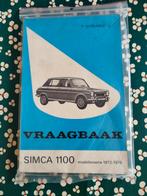 Vraagbaak Simca 1100, Ophalen