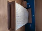 Tweepersoonsbed 160x200, Huis en Inrichting, Ophalen, Beige, Tweepersoons, Zo goed als nieuw